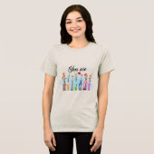 カスタムクリスチャン 恩寵に成長 トライブレンドTシャツ (正面全面)