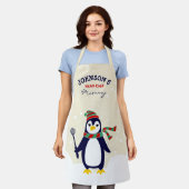 カスタムクリスマスにマッチ エプロン (着用した状態)