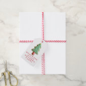 カスタムクリスマスのために自家製 ギフトタグ (より糸付き)