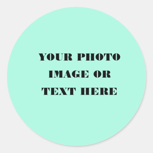 カスタムクリスマスのステッカー – ラウンドホリデイ ラウンドシール (正面)