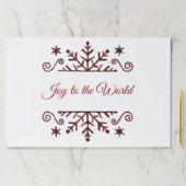 カスタムクリスマスのスノーフレーク紙ランチョンマット ペーパーパッド (インサイチュ)