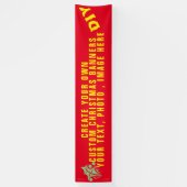 カスタムクリスマスのバナー、DIY屋外ホリデー 横断幕 (縦)