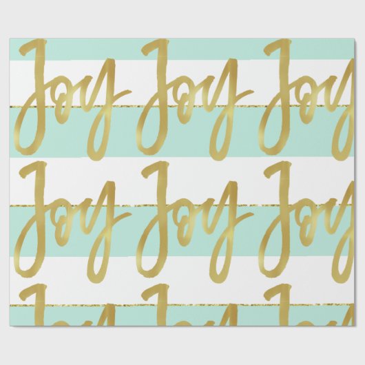 カスタムクリスマスの休日のグリーティングミント喜び。 ラッピングペーパー (フラット)