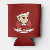 カスタムクリスマスの女の子の漫画はクーラー 缶クーラー (正面)