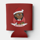 カスタムクリスマスの女の子の漫画はクーラー 缶クーラー (裏面)