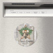 カスタムクリスマスの挨拶/名前 マグネット (インサイチュ (食洗機))