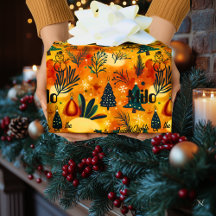 カスタムクリスマスの木と雪だるま