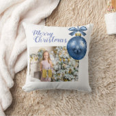 カスタムクリスマスの枕に写真を追加 クッション (ブランケット)