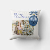 カスタムクリスマスの枕に写真を追加 クッション (裏面)
