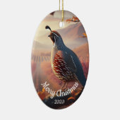 カスタムクリスマスの水の色カリフォルニアウイル セラミックオーナメント (右)