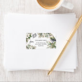 カスタムクリスマスの花と鳥 – 私たちの愛 ラベル (インサイチュ)