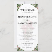 カスタムクリスマスの花テーマ結婚式 (正面)