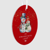 カスタムクリスマスの飾り子供へ贈り子 オーナメント (正面)