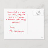 カスタムクリスマスはがき シーズンポストカード (裏面)