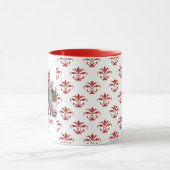 カスタムクリスマスエレガント写真 マグカップ (中央)