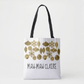 カスタムクリスマスオーナメントデザイン トートバッグ (正面)