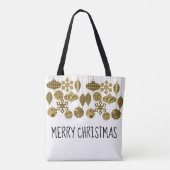 カスタムクリスマスオーナメントデザイン トートバッグ (裏面)