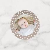 カスタムクリスマスカスタムテーブル写真紙吹雪 コンフェッティ (スモール正面)