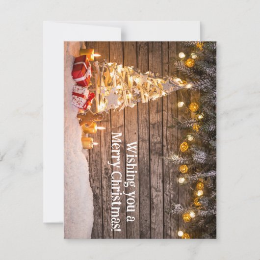 カスタムクリスマスカード ノートカード (正面)