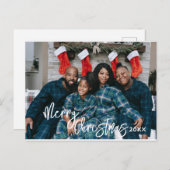 カスタムクリスマスカード、家族の写真ホリデーカード シーズンポストカード (正面/裏面)