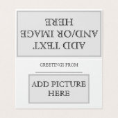 カスタムクリスマスカード（横） (外部フラット)