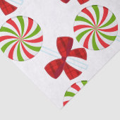 カスタムクリスマスキャンディとマッチングテディベア 薄葉紙 (詳細)