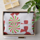 カスタムクリスマスキャンディとマッチングテディベア 薄葉紙 (ギフト)