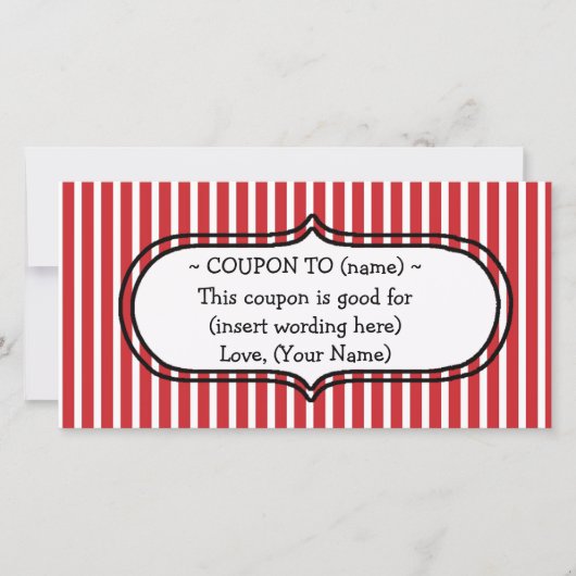 カスタムクリスマスギフトクーポン シーズンカード (正面)