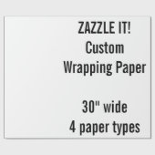 カスタムクリスマスギフトラッピング紙MATTE 30"x6' ラッピングペーパー (フラット)