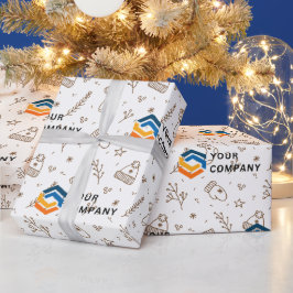 カスタムクリスマスギフト ラッピングペーパー