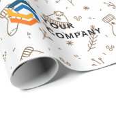 カスタムクリスマスギフト ラッピングペーパー (ロールコーナー)