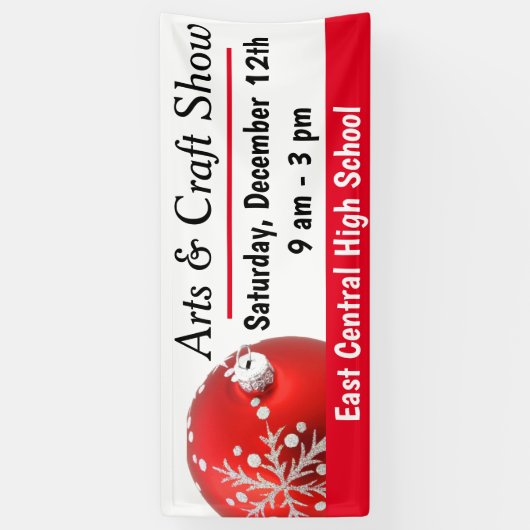 カスタムクリスマスクラフトショー 横断幕 (縦)