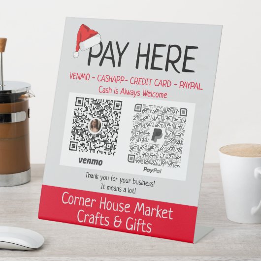 カスタムクリスマスクラフトフェアアイディアはここでベンモ 台座サイン (インサイチュ)