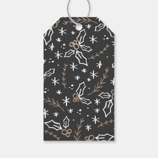 カスタムクリスマスグリーティングギフトラベル ギフトタグ (裏面)