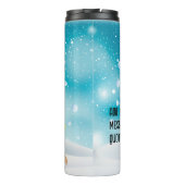 カスタムクリスマスゴールデンレトリエバーヘッドサンタハット タンブラー (裏面)