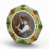 カスタムクリスマススターウィンターグリーン秋ブラウン フォトブロック (右)