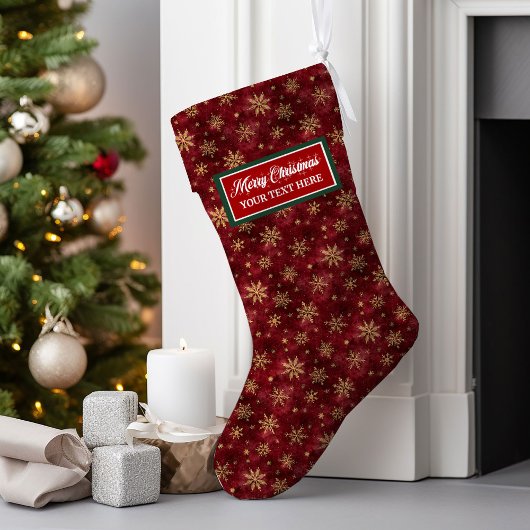 カスタムクリスマスストッキング水の色パーソナライズされた ラージクリスマスストッキング