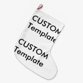 カスタムクリスマスストッキング – 両面プリント ラージクリスマスストッキング (正面 (吊り時))