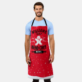 カスタムクリスマススーシェフ、マッチングファミリーエプロン エプロン (着用した状態)