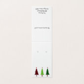 カスタムクリスマスセルフスタンドイヤリングディスプレイカード (外部フラット)