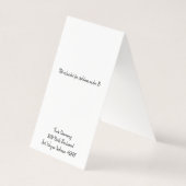 カスタムクリスマスセルフスタンドイヤリングディスプレイカード (裏面)