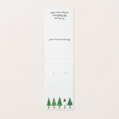 カスタムクリスマスセルフスタンドイヤリングディスプレイカード (外部フラット)