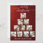 カスタムクリスマスツリークリスマスカード シーズンカード (正面)