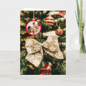 カスタムクリスマスツリークリスマスカード 箔シーズンカード (裏面)