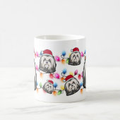 カスタムクリスマスハバナ頭サンタハットドッグ コーヒーマグカップ (中央)