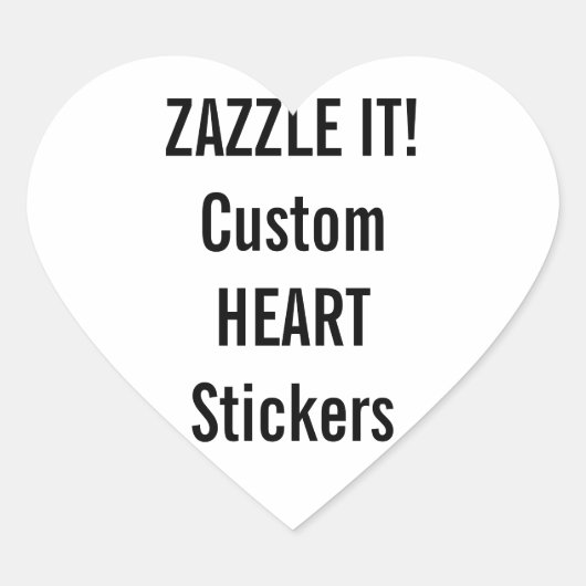 カスタムクリスマスハートシール空白のテンプレート ハートシール (正面)