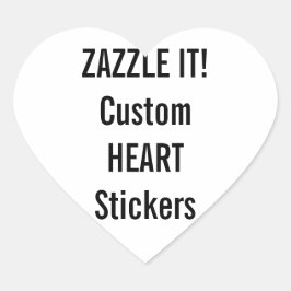 カスタムクリスマスハートシール空白のテンプレート ハートシール