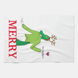 カスタムクリスマスバータオル キッチンタオル