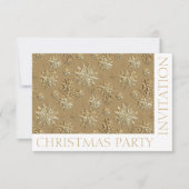 カスタムクリスマスパーティの招待状テンプレートカード3 招待状 (正面)