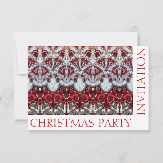 カスタムクリスマスパーティの招待状テンプレートカード 招待状 (正面)